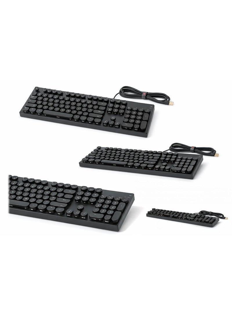 Hacker RGB Mechanical Gaming Keyboard with Round Keycaps – Wired USB – Full Size with Numeric Keypad - Image 2